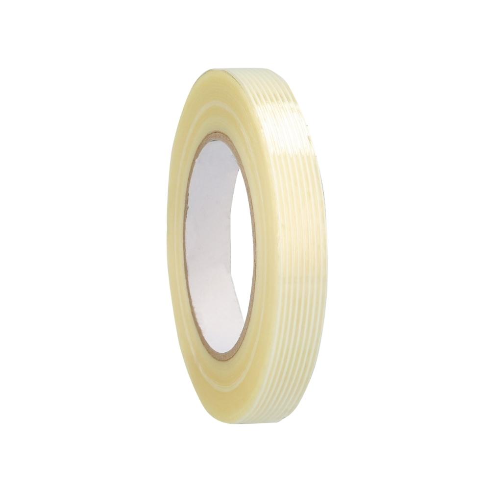 3/4" x 60 Yards, 4 Mil Reinforced Fiberglass Strapping Filament Tape - 12 Rolls